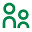 Green glasses icon
